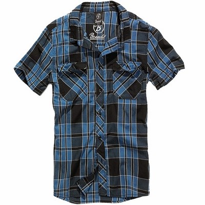 Brandit Roadstar Shirt Herren Karo Hemd kurzarm Freizeithemd kariert S-7XL