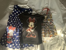 Disney Girls Mickey and Minnie Mouse Tops/Dress Lot Size Sm/Md 4/5,6,7/8 
