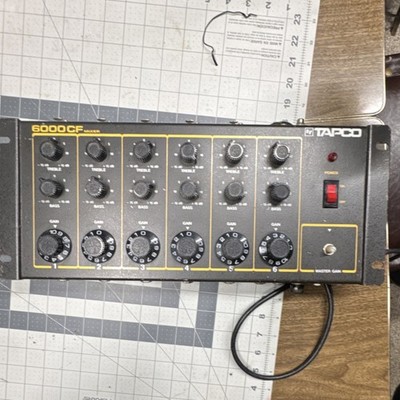 Vintage  TAPCO 6000CF Analog Mixer 6-Channel Rack Mountable XLR/1/4  