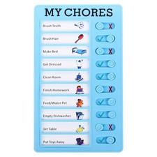 Checklist Board, Plastic Chore Chart to Do List Task Planner My Chore, Blue