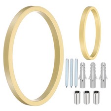 Floating House Numbers, 5 Inch Address Number with Nails Number 0, Gold