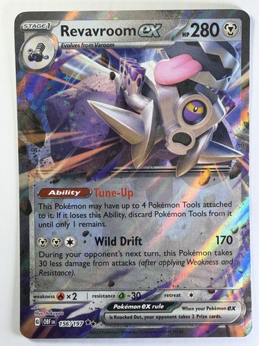 Revavroom ex Holo Double Rare SV03: Obsidian Flames 156/197 NM
