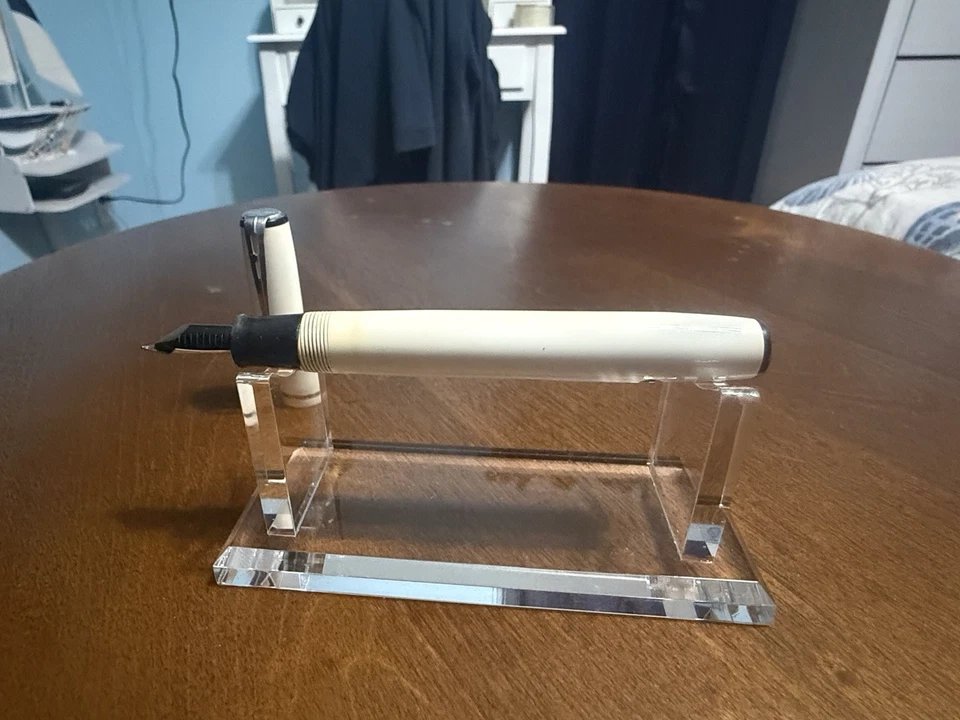 Pluma Estilográfica Esterbrook Doctor Blanca Rara Foto 3 de 4