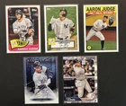 5 Card Lot - Aaron Judge 2019 Bowman, 2021 Topps, 2022 Topps Stars