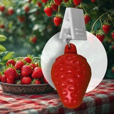 4 Tischdeckenbeschwerer Tischklammern Tischtuchgewichte Tischtuchhalter Erdbeere