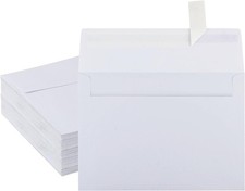 50 Pack White Envelopes - 5 x 7 Inch, A7, Card, Invitation  5x7,