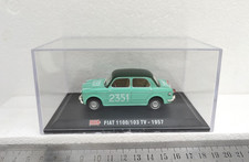 FIAT 1100/103 TV verde 1957 - 1/43 METRO - Mille Miglia HACHETTE con Vetrina BOX