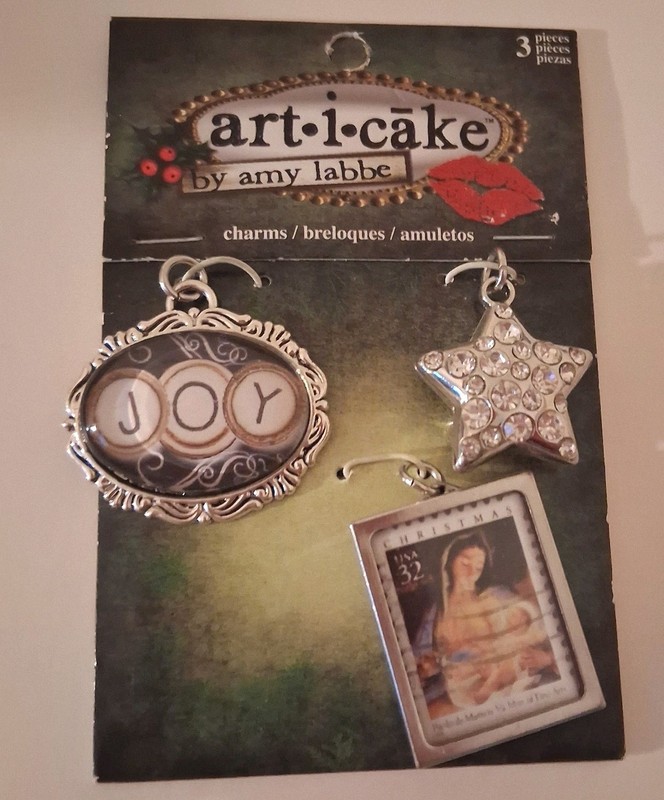 Art I Cake by Amy Labbe Star Joy Stamp Charm Pendant Christmas Holiday New 2013