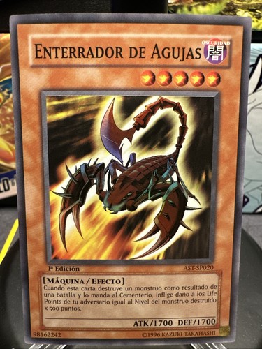 Enterrador De Agujas AST-SP020 1a Edición Needle Burrower Spanish Super Rare - Picture 1 of 19