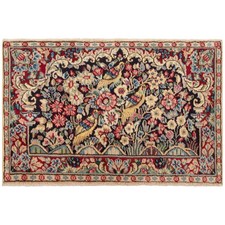 Tappeto orientale annodato a mano Kerman 57x85 cm Kirman Carpet Rug