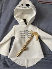 BJD 1/3 Dollfie Dream Skeleton Halloween Sudadera con Capucha con Accesorio de Guadaña Dorada