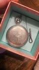 Antique Waltham Wm. Ellery Pocket Watch -Coin Silver Case-Key Included