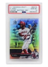 Jo Adell 2017 Bowman Chrome Refractor #BDC95 RC Rookie Card - PSA 10 GEM MINT