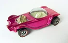 1960s HOT WHEELS REDLINE BEATNIK BANDIT METALLIC PINK w WHITE INTERIOR US ROTH