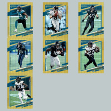 Jaquars Team Set Lot 7 Football Cards 2021 Panini NFL Press Proof Gold Holo NM