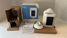 Ring - Spotlight Cam Plus Outdoor/Indoor Wireless 1080p Battery Camera - White