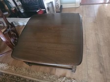 Authentic Ercol Coffee Table Vintage Solid Wood Table Made in England