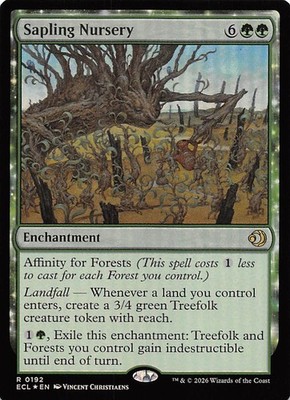 Sapling Nursery Foil 192 Lorwyn Eclipsed Magic the Gathering