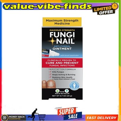 Anti-Fungal Ointment Natural 0.7 Fl Oz Kills Fungus Treats Nail Foot Infections