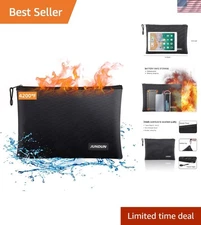 Compact Fireproof Document Bag (14.2”x10.0”) - Ultimate Protection for Valuables