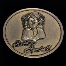 Vintage 70s Barbara Mandrell Limited Edition 24kt Gold Overlay Belt Buckle