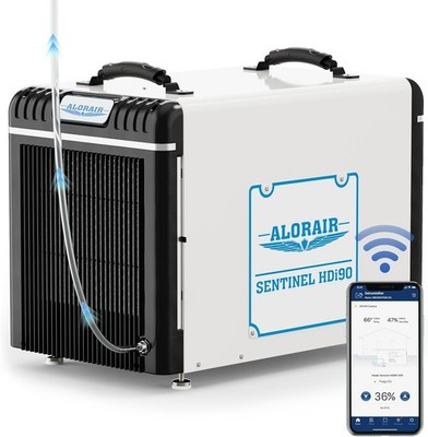 ALORAIR Sentinel HDi90 198Pint Basement Dehumidifier w/Pump & Wi-Fi 6Y Warranty