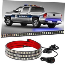60 Inch Emergency Lights Strip 360 Led Truck Tailgate Rear Window Police Blue