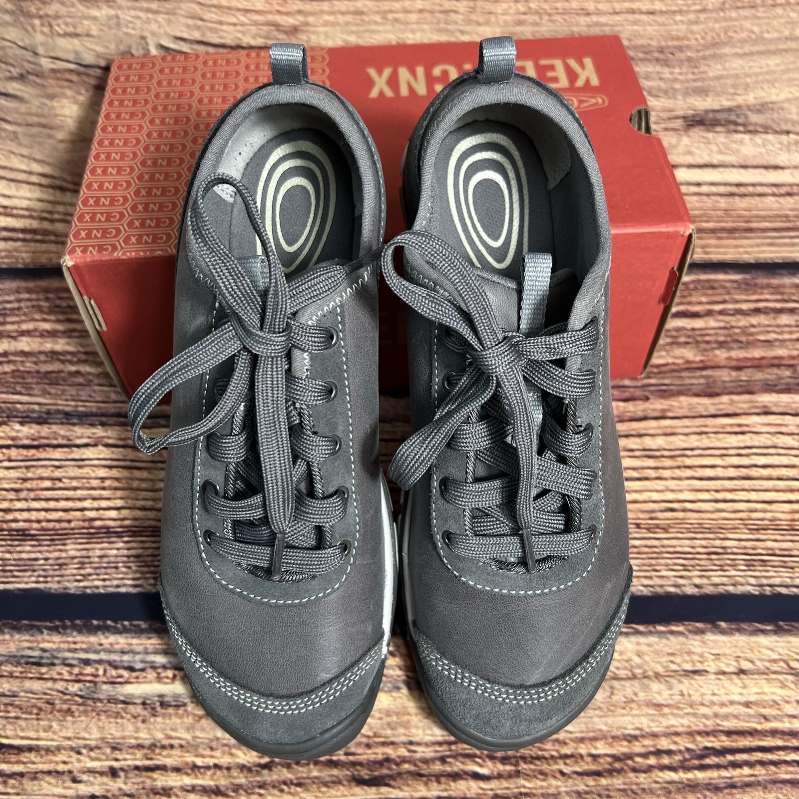 Scarpe KEEN donna Hush Lea CNX antracite casual stringate taglia 8 EU 38 5 nuove con scatola