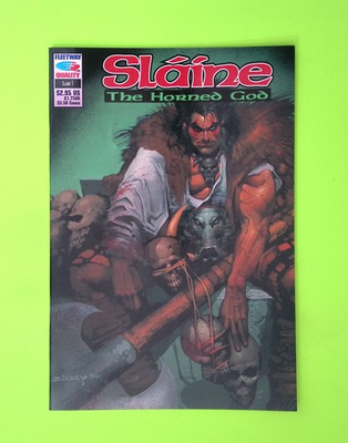 #ad Slaine the Horned God #1 1990 Fleetway AP IPC High Grade Comic Book W275 92 $11.99