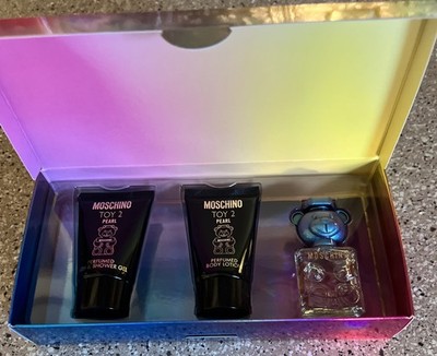 Moschino *Toy 2 Pearl* 3 Piece Mini Shower Gel, Lotion, and EDP Travel Set NIB