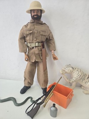 Palitoy Action Man vintage Figur mit Teilen des Outfits Großwildsafari