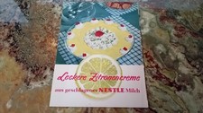 Originaler 50er/60erJahre Werbeflyer &ndash; 4-seitiges RezeptFaltblatt, Vintage, se