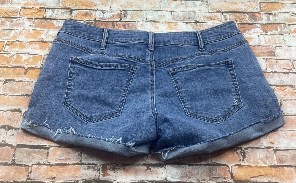 Pantalones Cortos Silver Jeans Co Damas 34 Denim Boyfriend Bandera Americana EE. UU. Mujeres Foto 4 de 4