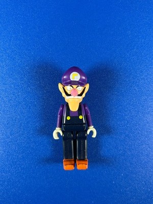 Rare K nex Super Mario Bros WALUIGI Mini Knex Figure Complete Chase