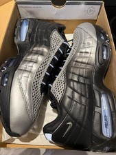 Talla 12.5 - Palace x Nike Air Max 95 Big Bubble - Plateado metálico