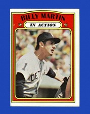1972 Topps Set-Break # 34 Billy Martin Ia EX-EXMINT *GMCARDS*