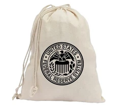 Canvas Bag Vintage Style United States Federal Reserve Bag CB03