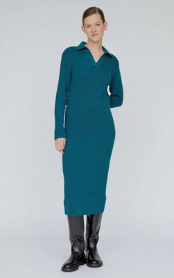 Basic Apparel knit midi dress Jemima polo dress cotton XXL XL
