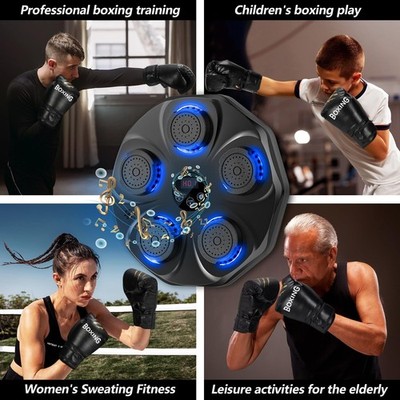 Music Boxing Machine, Interactive Punching Trainer with Boxing Music Boxing Machine, Interactive Punching Trainer with Boxing