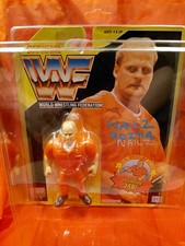 WWF Signed Hasbro Nailz JSA Autographed Grail Free Ship Yellow Card Series