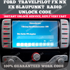 FORD RADIO CODE SERVICE TRAVEL PILOT NX SMAX MONDEO STEREO NAVI CD BLAUPUNKT