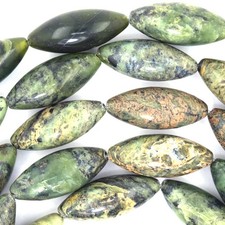 29mm natural Canadian green jade barrel beads 14.5" strand