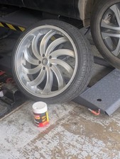 22inch Five Lug Rims. Brand New Tires Never Hit The Pavement.