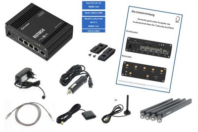 Teltonika 5G LTE WLAN Router RUTM54 - TEL-RUTM54-12V