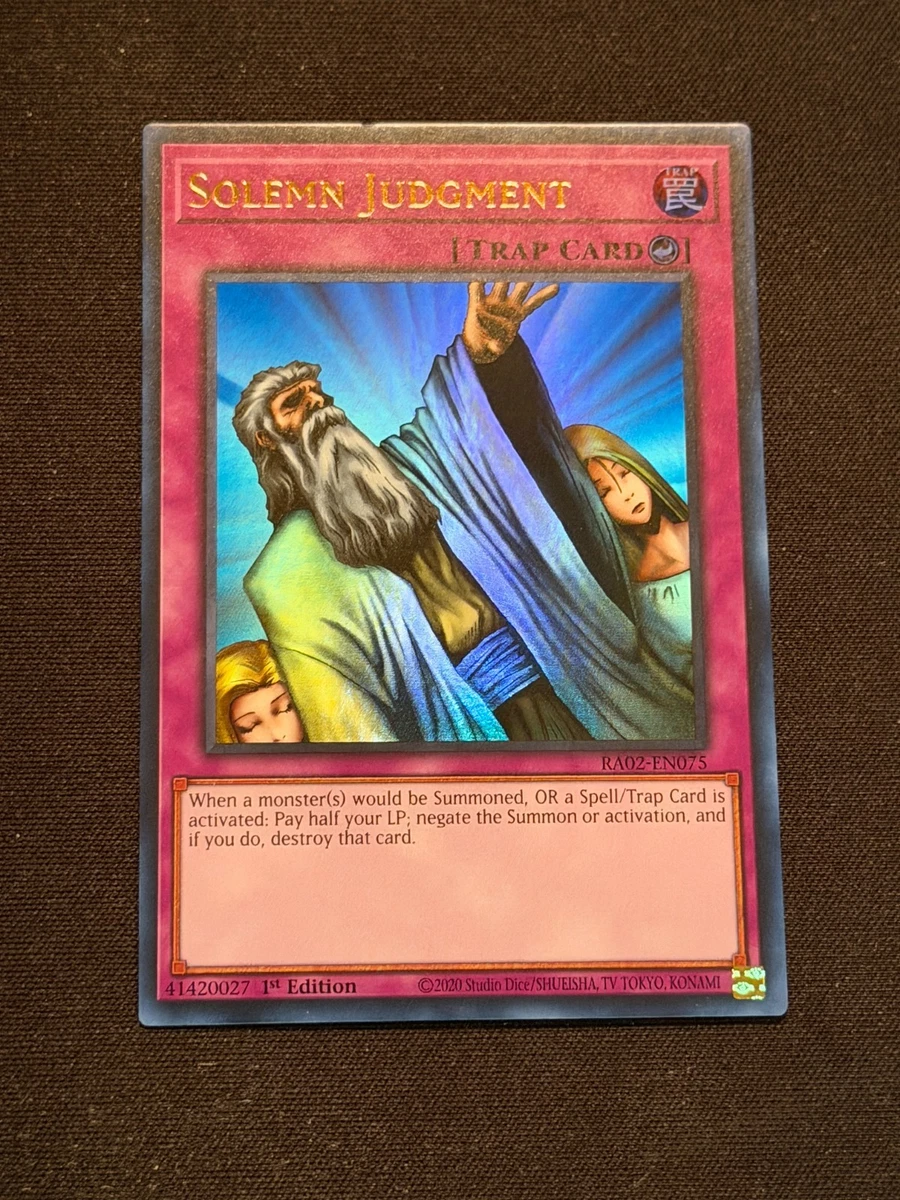 Solemn Judgment Yu-Gi-Oh! TCG Individual Trading Card Games for sale | eBay