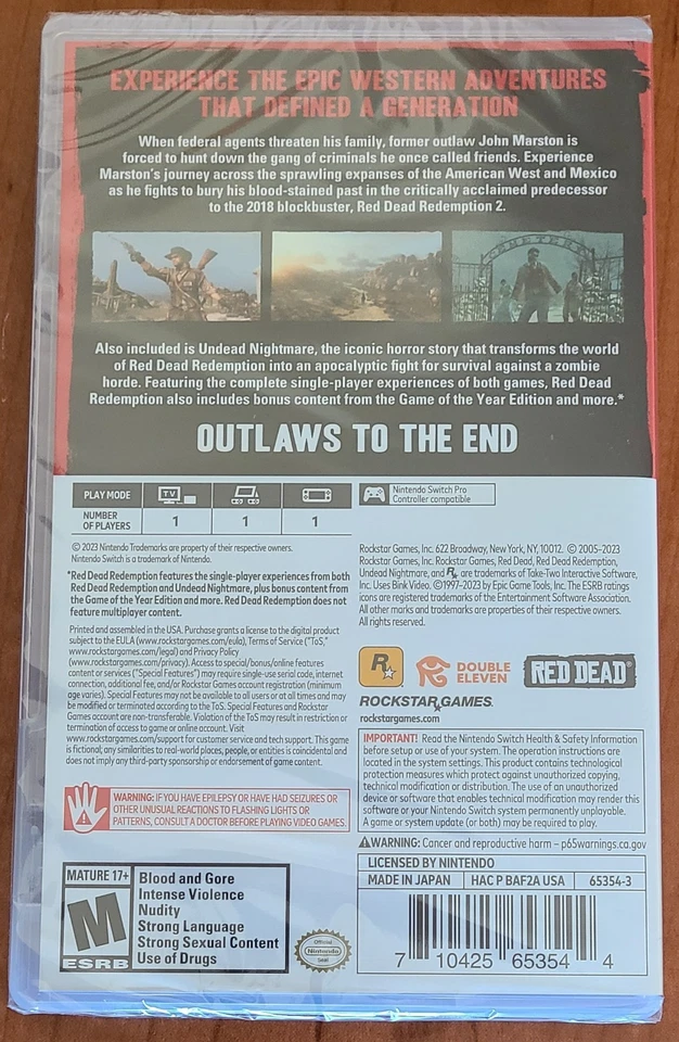 Red Dead Redemption - Nintendo Switch (NEW) - Image 2 of 4
