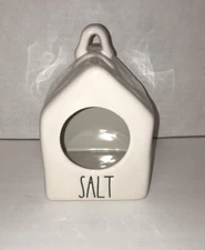 Rae Dunn Salt Pig “SALT" Small Birdhouse Salt Cellar 5" Tall