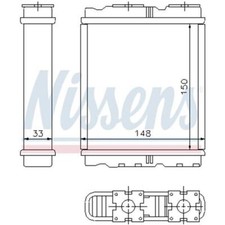 NISSENS Wärmetauscher Innenraumheizung 72659 OPEL FRONTERA A (U92)