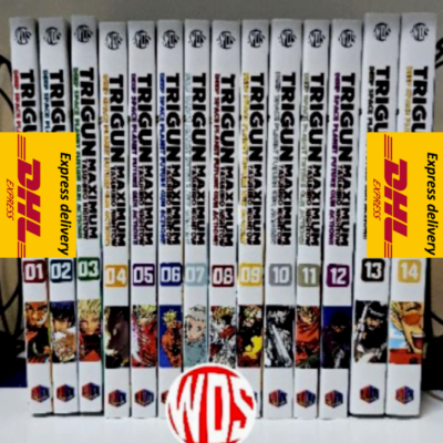 トライガン トライガンマキシマム　全巻　英語版 TRIGUN MAXIMUM Manga Vol 1-14 English Complete Set by