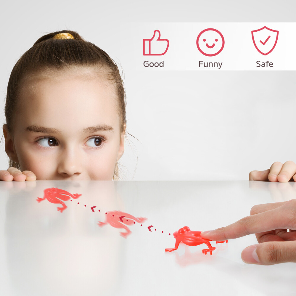 Frog Jumping Toy Finger Pressing Children Kids Frogs Puzzle Flashing eBay